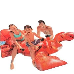 NEW Intex Ride-On Realistic Lobster Inflatable Swimming Pool Float Toy 84" 7foot